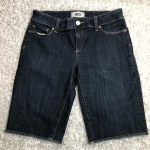 Paige Denim Bermuda Raw Hem Shorts sz27